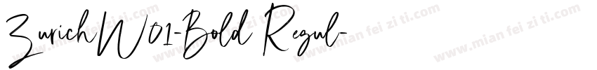 ZurichW01-Bold Regul字体转换
